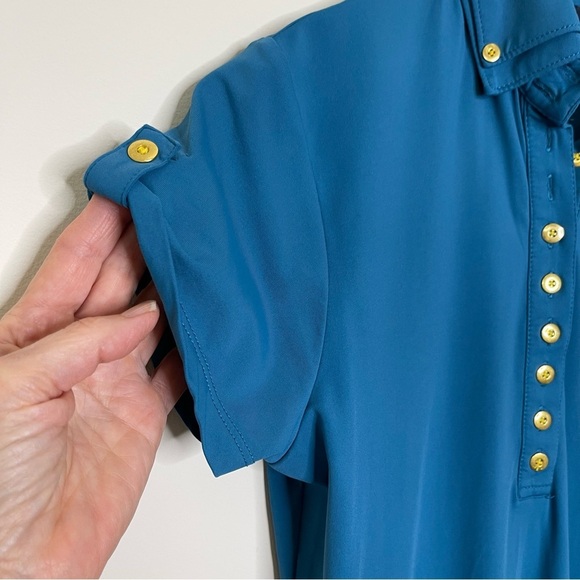 Ariat Ladies Talent Show Blue Polo Shirt equestrian horse - Picture 3 of 10